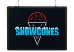 92003, Benchmark Ultra-Brite Sign - Snow Cones, 120v
