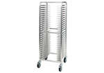 Winco ALPR-26BK Knocked Down 26-Tier Aluminum Pizza Pan Rack, 2-Inch Spacing, EA