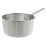 Winco ASP-8SW, 8.5-Quart Tri-Ply Stainless Steel Straight-Sided Sauce Pan w/o Lid, Natural Finish, NSF (Discontinued)