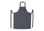 Winco BA-3327B 33.5x27-Inch Blue Mid-Weight Bib Apron with 8 Waist Pockets, EA
