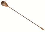 BABS-12AC, 12-Inch 18/8 Stainless Steel Bar Spoon, Antique Copper Finish