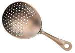 BAJS-6AC, 6.38-inch 18/8 Stainless Steel Julep Strainer, Antique Copper Finish