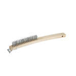BR-319, 3x19-Inch Steel-Bristled Wire Brush with Wood Handle, 1-Dozen