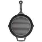 CAGP-10R, 10.25-Inch FireIron Cast Iron Round Grill Pan, EA