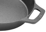 CASD-12, 12-Inch Dia FireIron Cast Iron Skillet with Dual Handles, EA