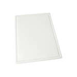CBI-1218, 12x18x0.5-Inch Grooved White Cutting Board