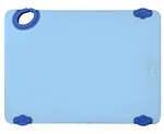 Winco CBK-1218BU 12x18x0.5-Inch STATIK BOARD™ Blue Cutting Board with Hook, EA