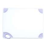 CBN-1218WT, 12x18x0.5-Inch Cutting Board with White Hook, White, NSF