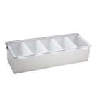 CDP-5, 5-Compartment Condiment Caddy, Stainless Steel