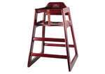 CHH-103A, Stacking Assembled High Chair, Mahogany