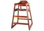 CHH-104A, Stacking Assembled High Chair, Walnut