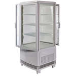 Winco CRD-1, Countertop Refrigerated Beverage Display, 120V, 180W, Curved Doors