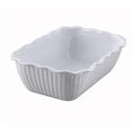 CRK-10W, 10x7x3-Inch Medium White-Colored Deli Crock