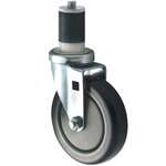 Winco CT-1, 5-Inch Workable Stem Wheel Casters, 2-Piece Set