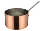 Winco DCWA-206C, 5-Inch Dia Stainless Steel Mini Sauce Pan with Long Handle, Copper Plated (Discontinued)