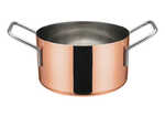 DCWE-204C, 4.25-Inch Dia Stainless Steel Mini Casserole Pot, 2 Handles, Copper Plated