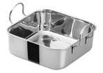 DDSB-101S, 4.5-Inch Stainless Steel Square Mini Roasting Pan, 2 Handles