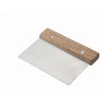 DSC-3, Dough Scraper with Wood Handle and 6x3-Inch Blade