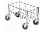 DWR-1708, 18x9-Inch Stainless Steel Wire Trash Can Cart