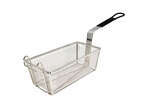 FB-05, 11-Inch Stainless Steel Fry Basket, Coated Handle, Black, NSF