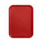 FFT-1014R, 10x14-Inch Red Plastic Fast Food Tray