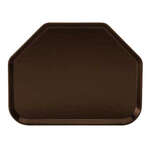 Winco FGTT-1814B, 18x14-Inch Brown Trapezoid Fiberglass Market Tray, NSF (Discontinued)