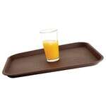 FTNS-1418B, 14x18-Inch Brown Non-Slip Tray