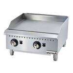 Winco GGD-24M, 24-Inch Spectrum Gas Griddle with 2 Cooking Zones, NSF-4, ETL, cETLus (Discontinued)