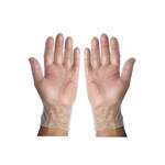 Winco GLV-L, Large Pre-Powdered Vinyl Disposable Gloves, 100/CS