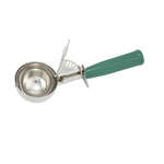 ICD-12, 3.25-Ounce Ice Cream Disher with Green Handle, Size 12, NSF