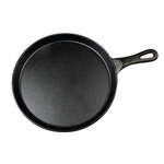IGL-10, 10-Inch Black Coated Round Cast Iron Grill Pan