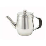 JB2932, 32-Ounce Gooseneck Teapot with Handle, Stainless Steel