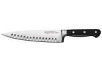 KFP-84, 8-Inch Acero Chef's Knife, Hollow Ground, POM Handle, Black, NSF