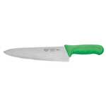 KWP-100G, 10-Inch Stal High Carbon Steel Chef's Knife, Polypropylene Handle, Green, NSF