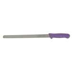 KWP-121P, 12-Inch Stainless Steel Straight Bread Knife, Purple Handle