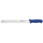 KWP-121U, 12-Inch Stal High Carbon Steel Bread Knife, Polypropylene Handle, Blue, NSF