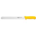 KWP-121Y, 12-Inch Stal High Carbon Steel Bread Knife, Polypropylene Handle, Yellow, NSF
