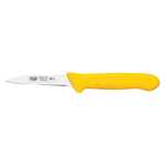 KWP-30Y, 3.25-Inch Stal High Carbon Steel Paring Knife, Polypropylene Handle, Yellow, 2/CS, NSF