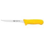 KWP-61Y, 6-Inch Stal High Carbon Steel Stiff Straight Boning Knife, Polypropylene Handle, Yellow, NSF
