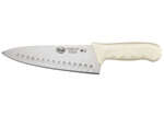 KWP-81, 8-Inch Stal High Carbon Steel Chefs Knife, Polypropylene Handle, White, NSF