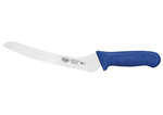 KWP-92U, 9-Inch Stal High Carbon Steel Offset Bread Knife, Polypropylene Handle, Blue, NSF