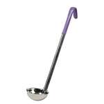 LDC-4P, 4-Ounce Stainless Steel Ladle with Purple Handle, Allergen Free