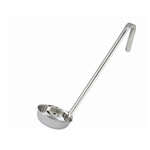 Winco LDFB-6, 6-Ounce Stainless Steel Flat Bottom One-Piece Ladle (Discontinued)