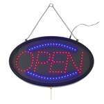 LED-10, 22.75x1.75x14-inch 'Open' LED Neon Sign with Dust-Proof Cover