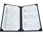 LMD-814GY Gray Two-Views Menu Cover for 8.5x14-Inch Insets