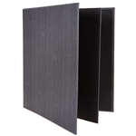 LMF-811GY Gray Four-Views Menu Cover for 8.5x11-Inch Insets