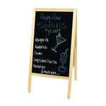 MBAF-1, Sidewalk Marker Board with Wooden A-Frame, Natural Finish. Markers and erasers are included