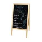 Winco MBAF-7, Sidewalk Marker Board with Wooden A-Frame, Mahogany Finish