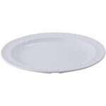 MMPR-6W, 6.5-Inch Round Melamine Plates, White, 1 Dozen, NSF