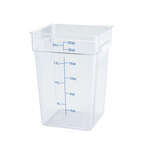 PCSC-22C, 22-Quart Clear Square Polycarbonate Food Storage Container, NSF